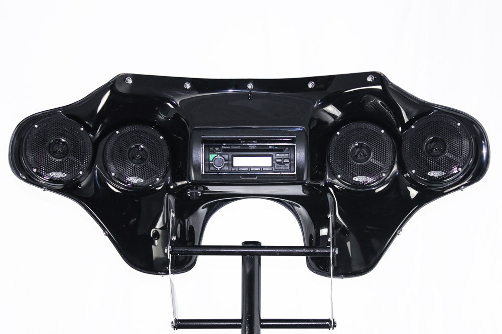 Kawasaki vulcan 900 store fairing with stereo